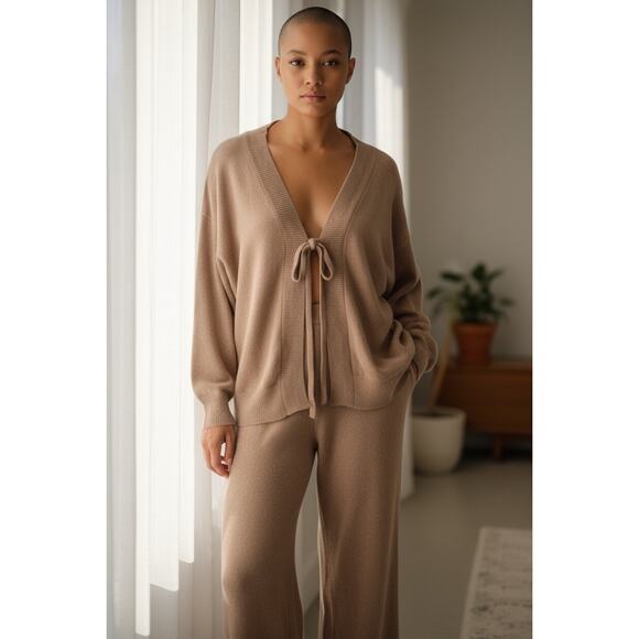 Free People Solar Sweater Set tan Nuetral - Picture 1 of 3